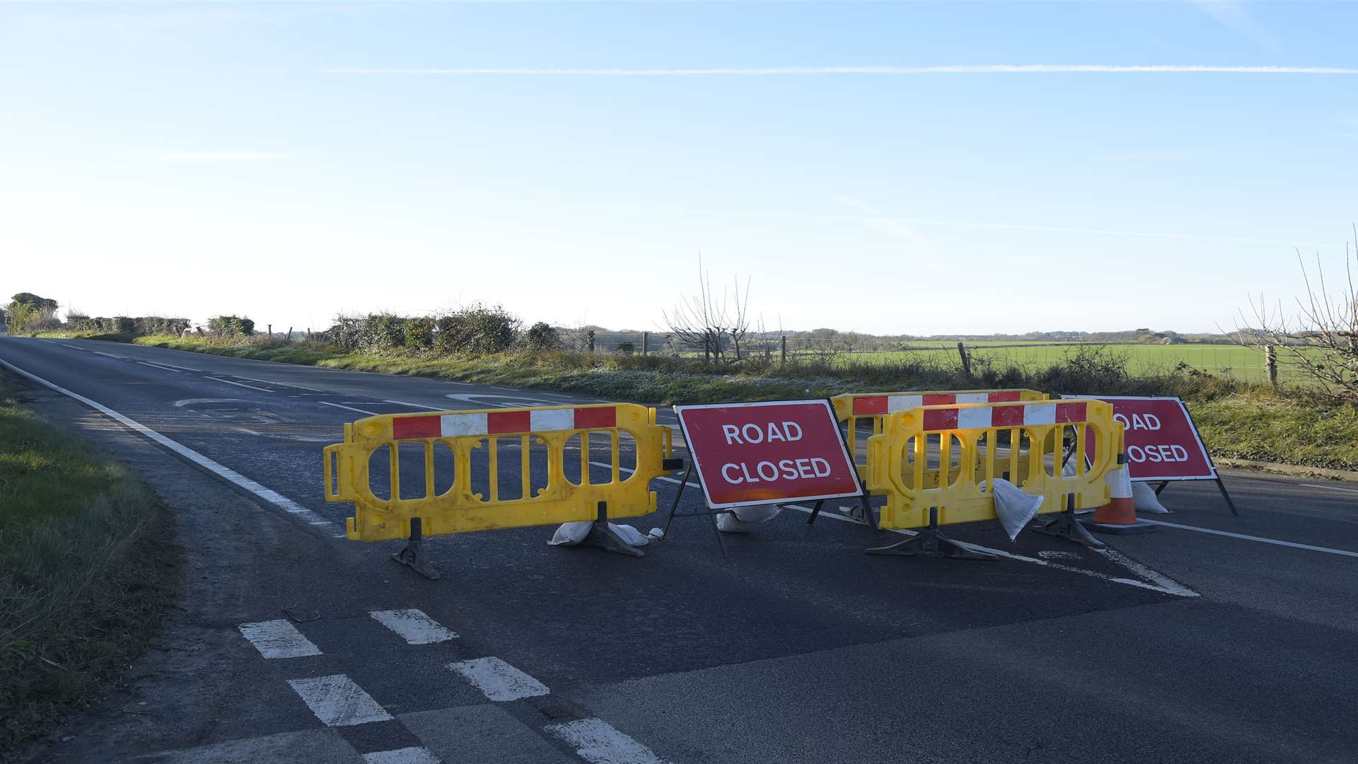 Deal - Dover road. Road closed due to serious accident.