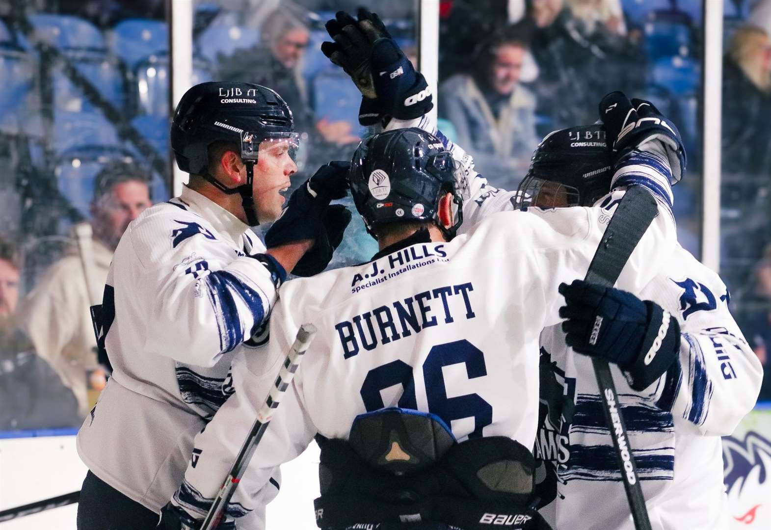 Invicta Dynamos celebrating a goal against Romford Buccaneers Picture: Jessica Dewey