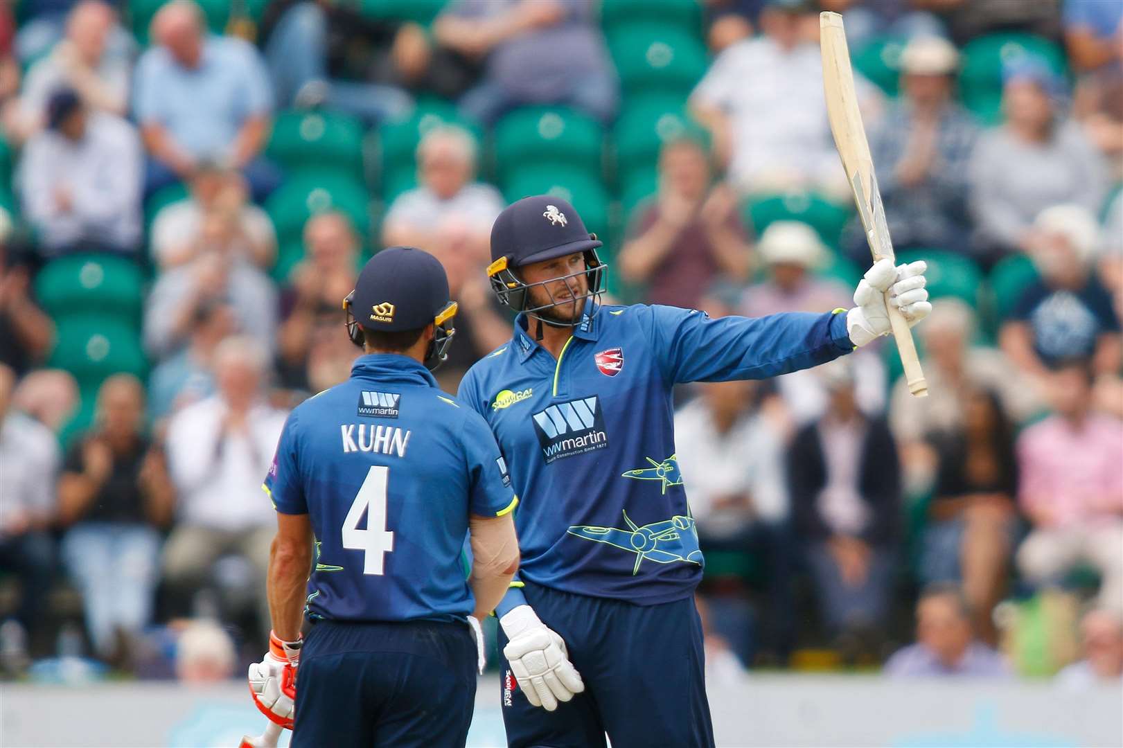 Alex Blake celebrating his 50. Picture: Andy Jones