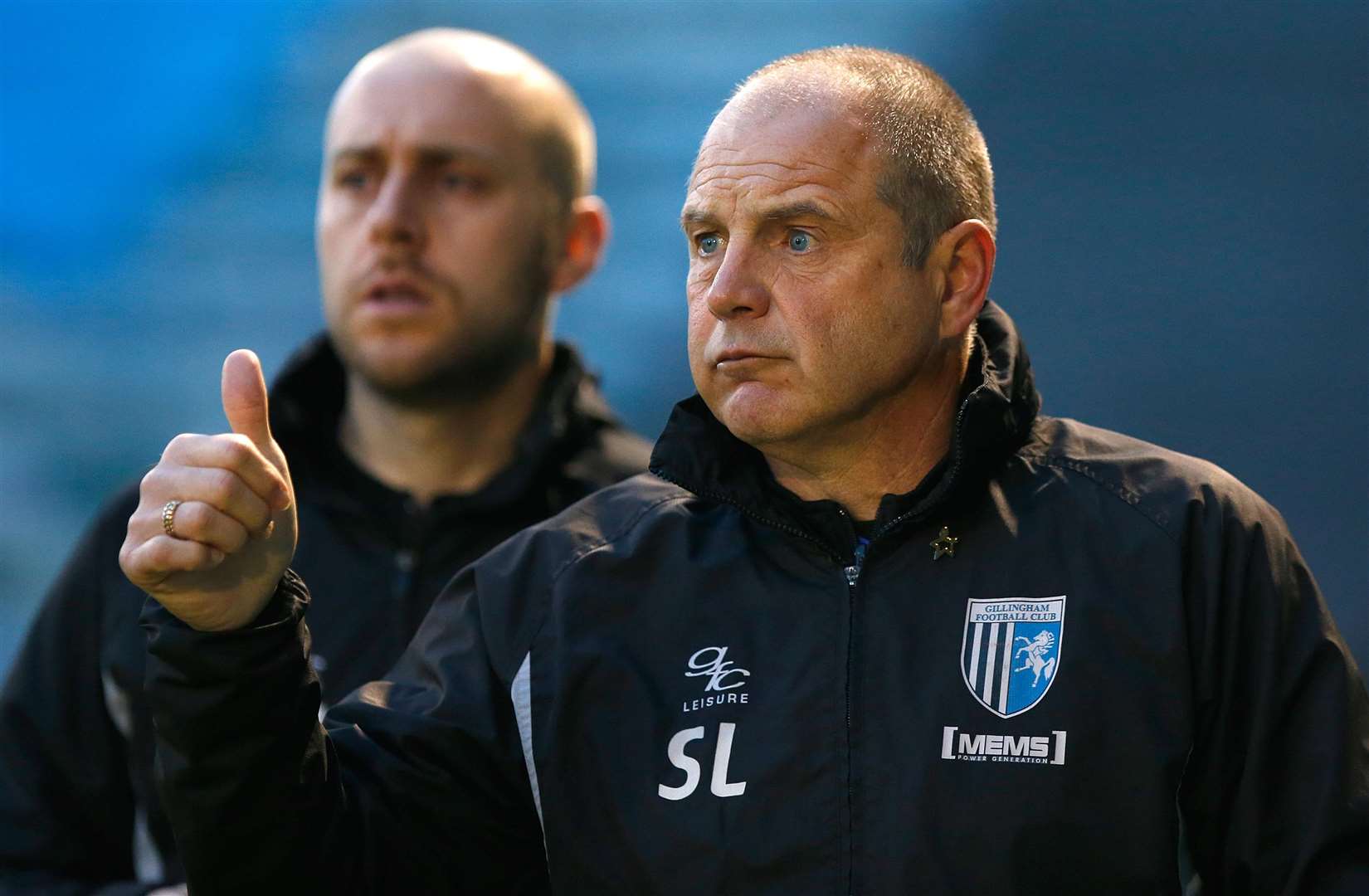 Gills manager Steve Lovell gives the thumbs up. Picture: Andy Jones