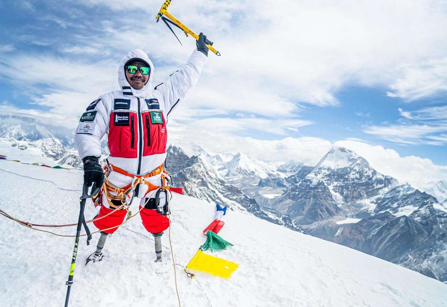 Hari Budha Magar during his expedition to the top of Mount Everest. Pics: Shanta Nepali Productions/Jeet Bahadur Tamang