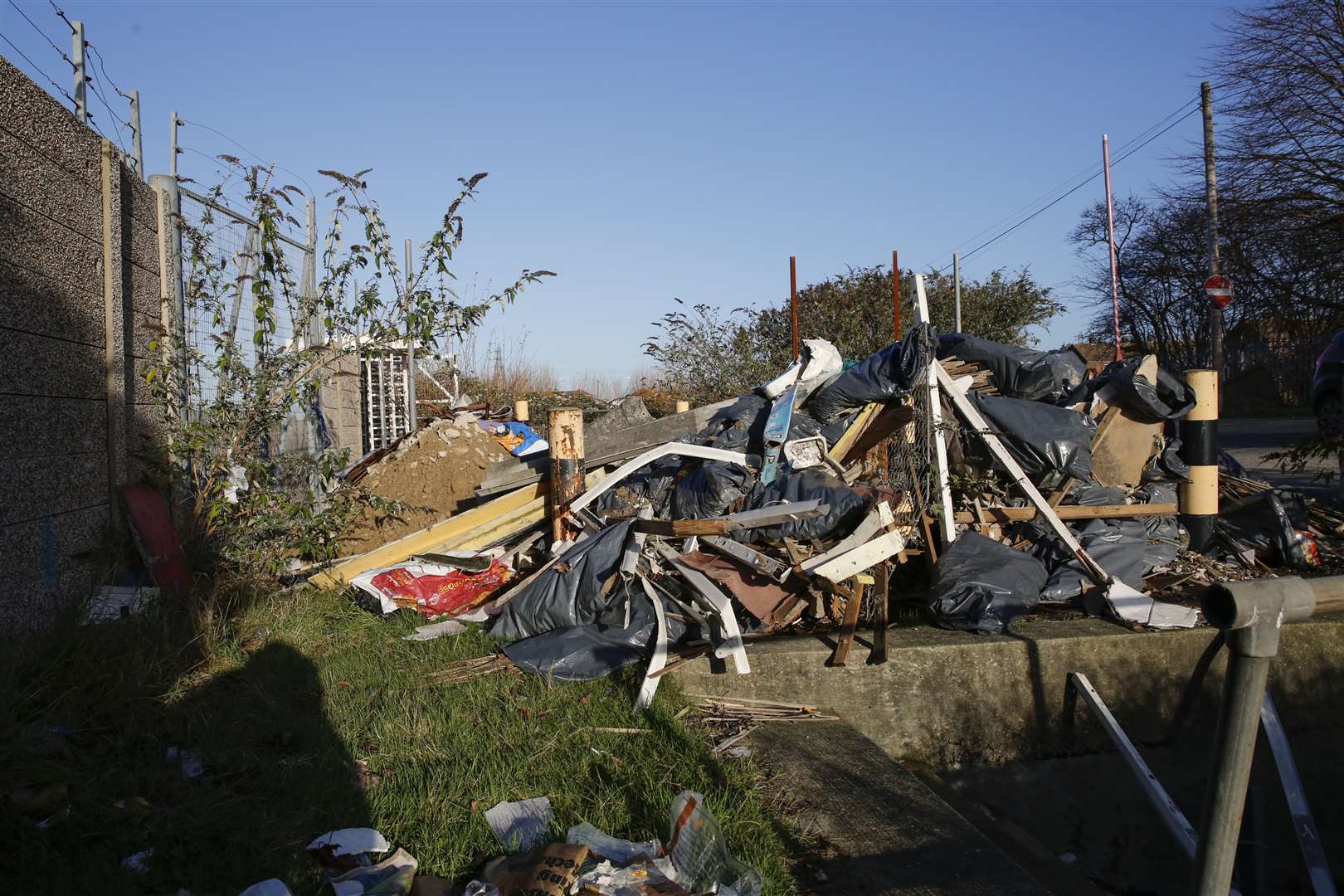 Flytipping at the side of the road in Central Road, Dartford last year.