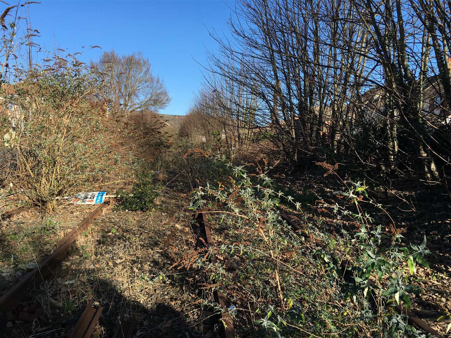 The disused Harbour Line in Folkestone. Credit: Network Rail (6737538)