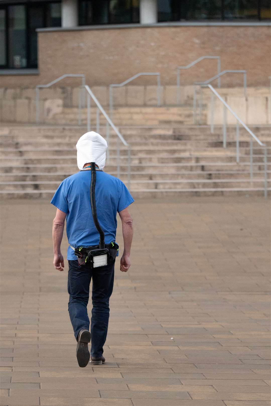 Personal respirator created by University of Southampton to protect frontline NHS staff (Ric Gillams/PA)