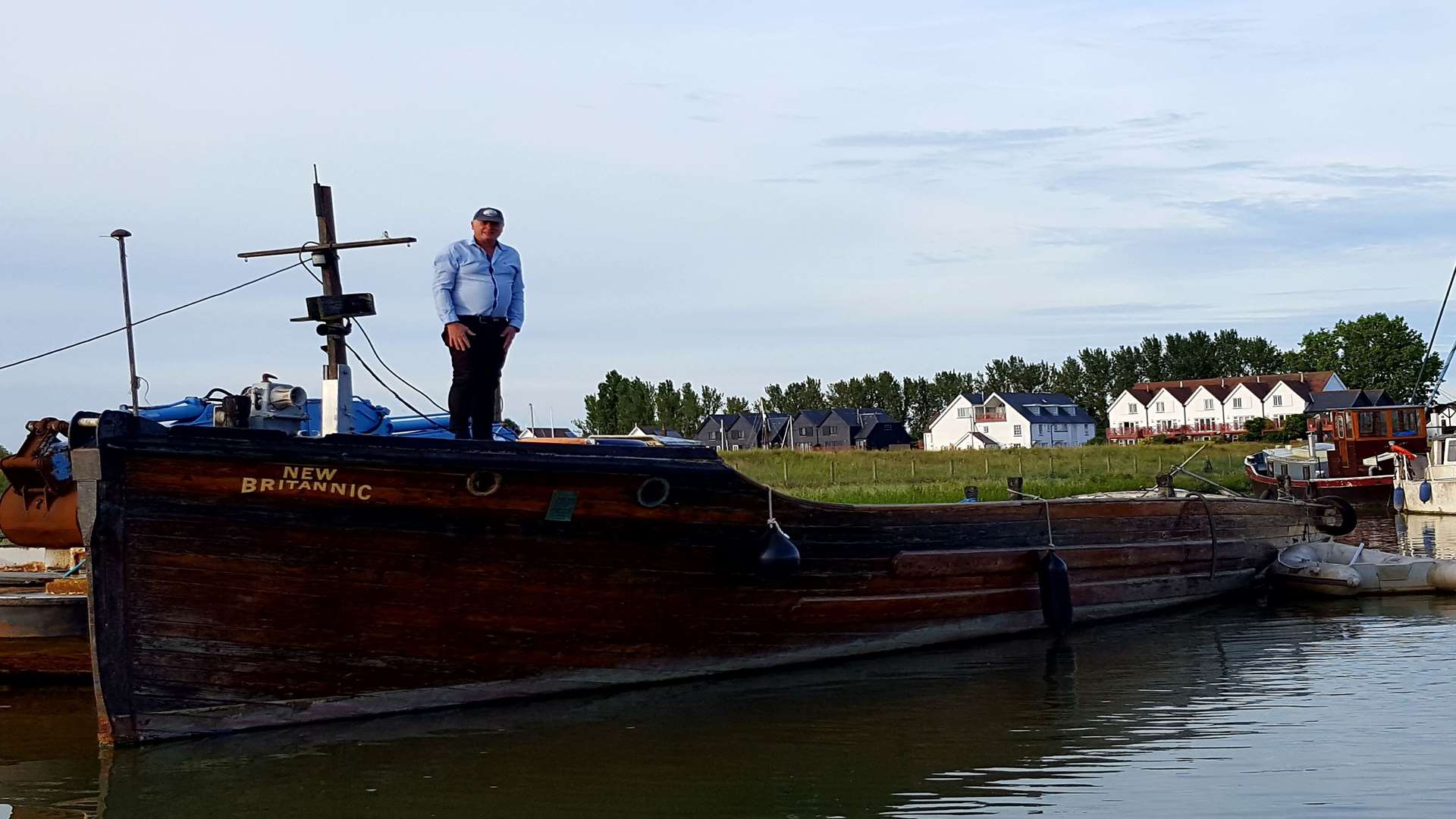 Greg McLeish onboard New Brittanic which stars in the movie Dunkirk