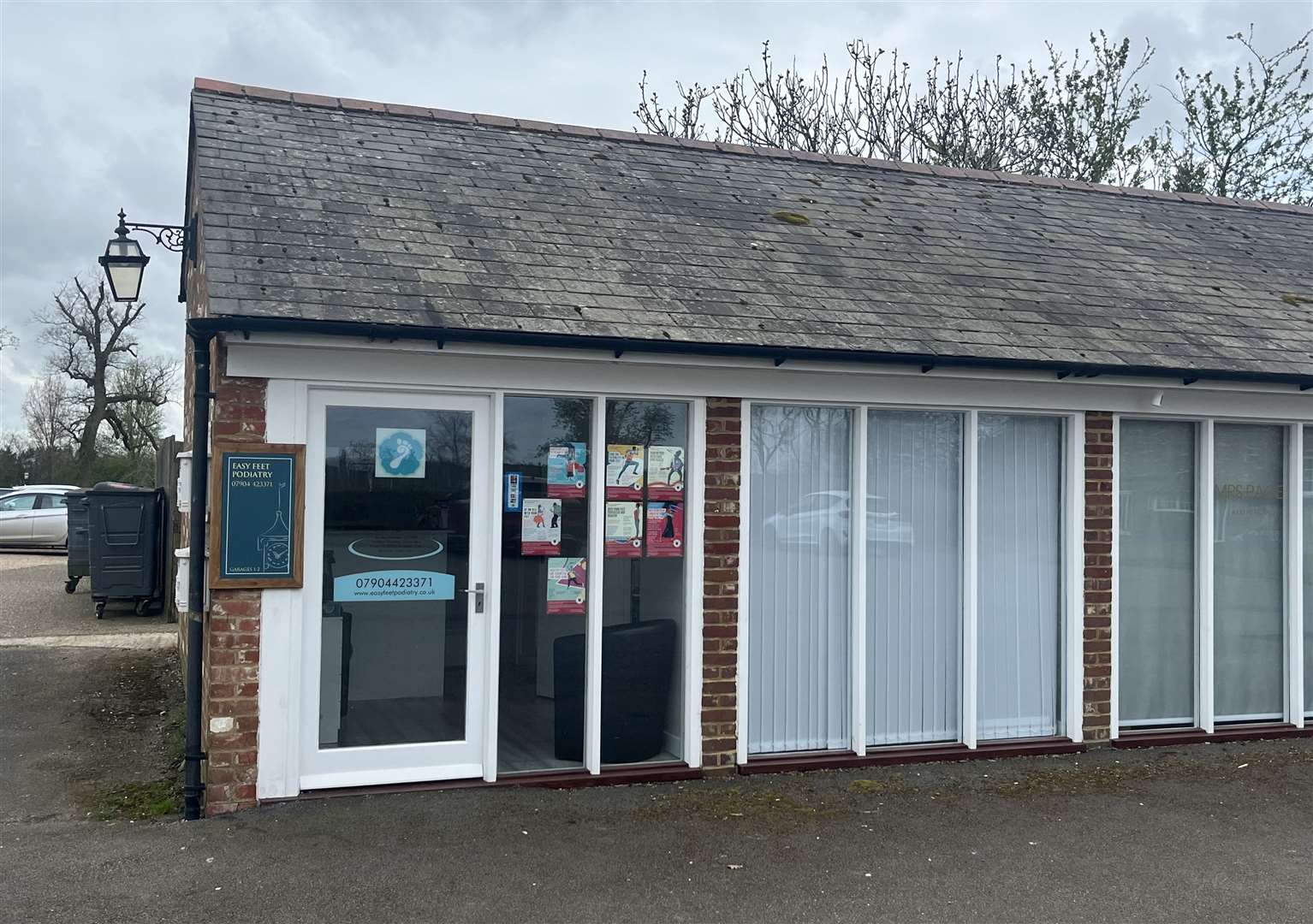 Lucy Wilcox's Easy Feet Podiatry business has one of the converted garage units at Mersham Le Hatch Business Village