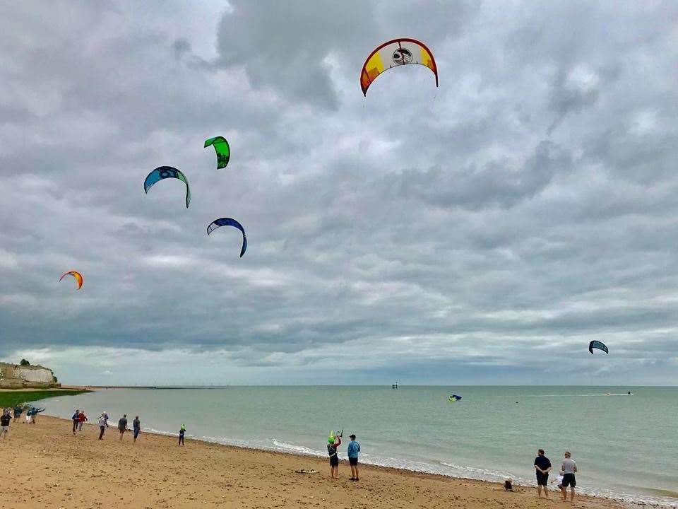 Competitors at the Kitesurfing Championships in Ramsgate last year Picture: Brian Whitehead‎