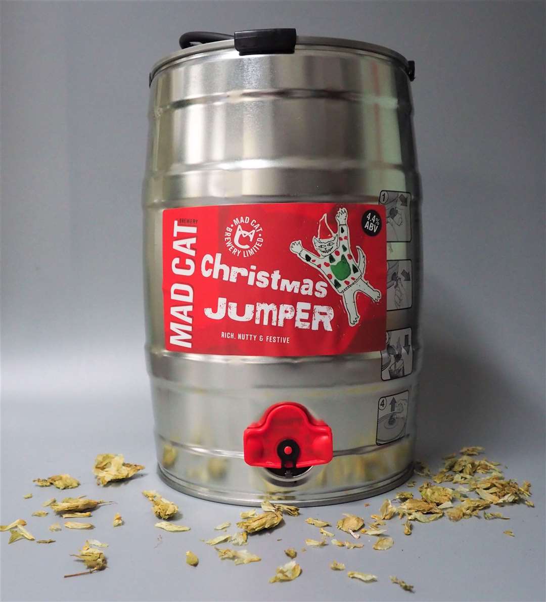 Mad Cat Brewery's Christmas Jumper Minikeg