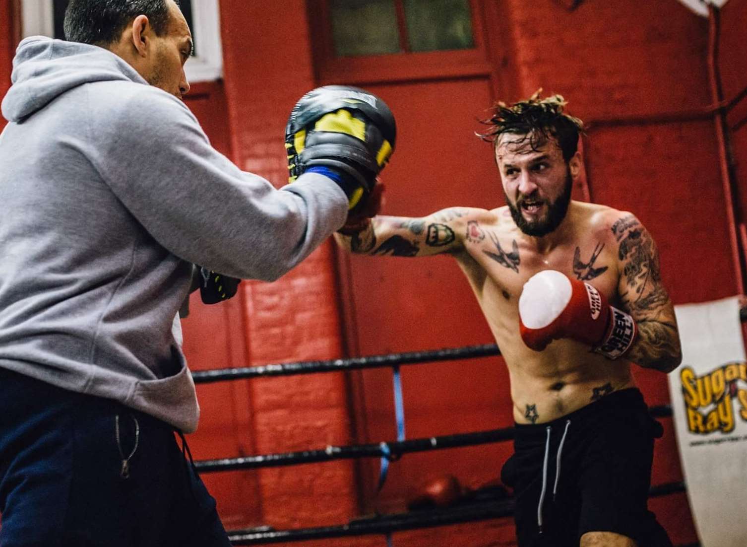 Folkestone boxer Josh Kennedy in training