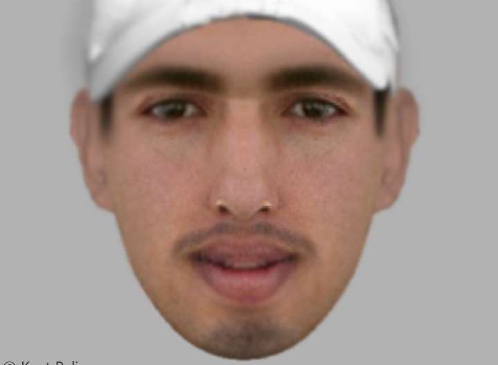 A computer-generated image of a man police want to speak to regarding a burglary.