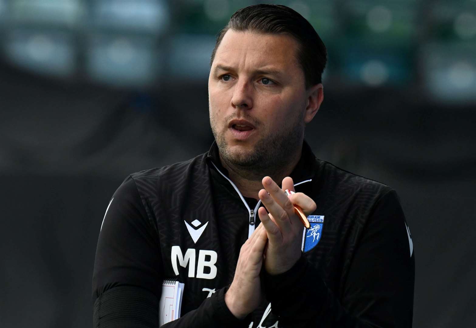 Manager Mark Bonner takes charge of a Gillingham league game at Priestfield this weekend for the first time Picture: Barry Goodwin