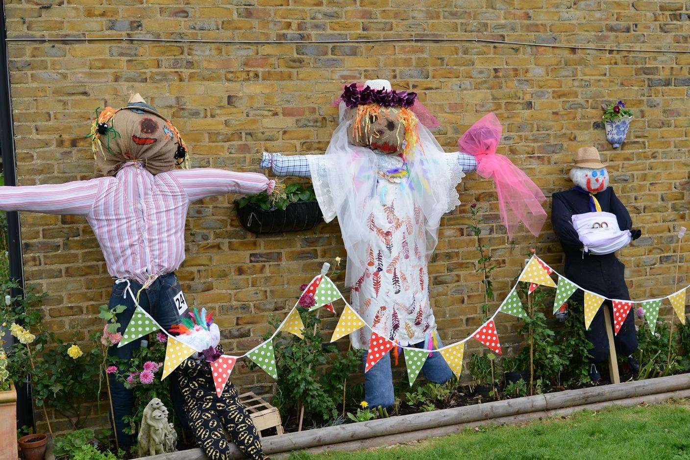 Beavers wedding display on the Hamstreet scarecrow trail