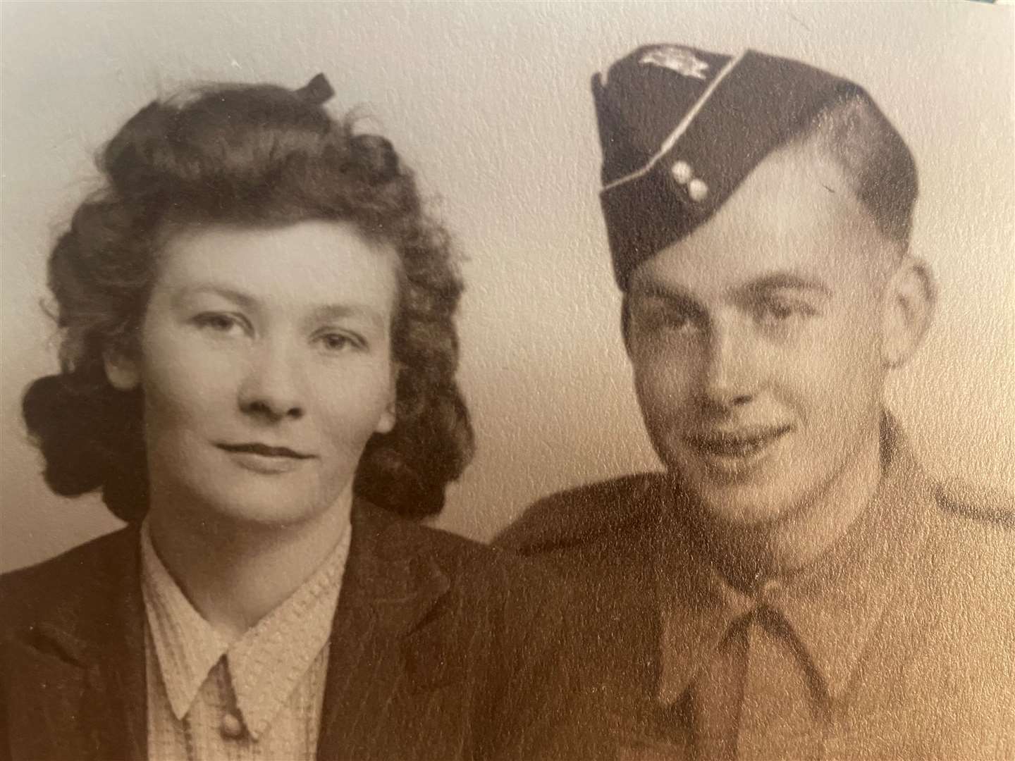 Bernice with her first husband Harry Golding, pictured in 1942