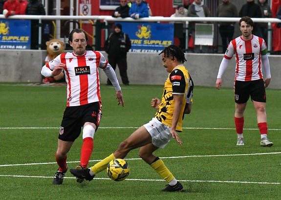 Sheppey United manager Jack Midson, left, is eager to play on next season. Picture: Marc Richards