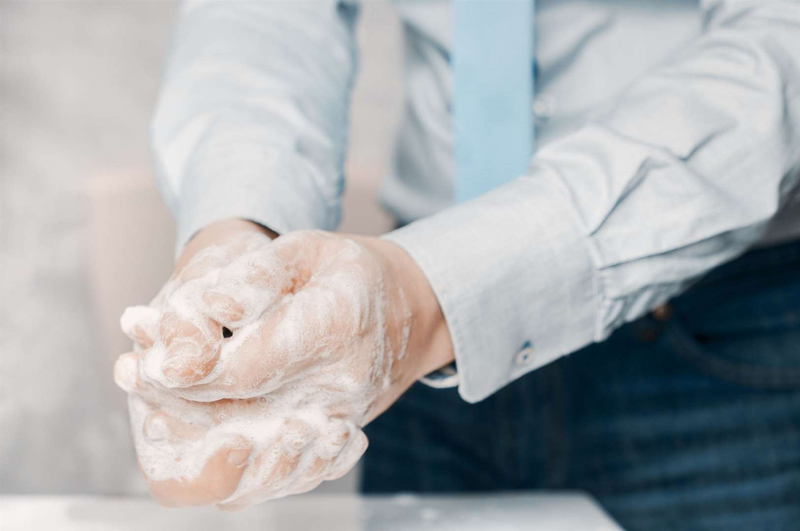 Last year, inspectors found staff didn't always use hand sanitizer while entering and leaving wards at the William Harvey. Stock picture