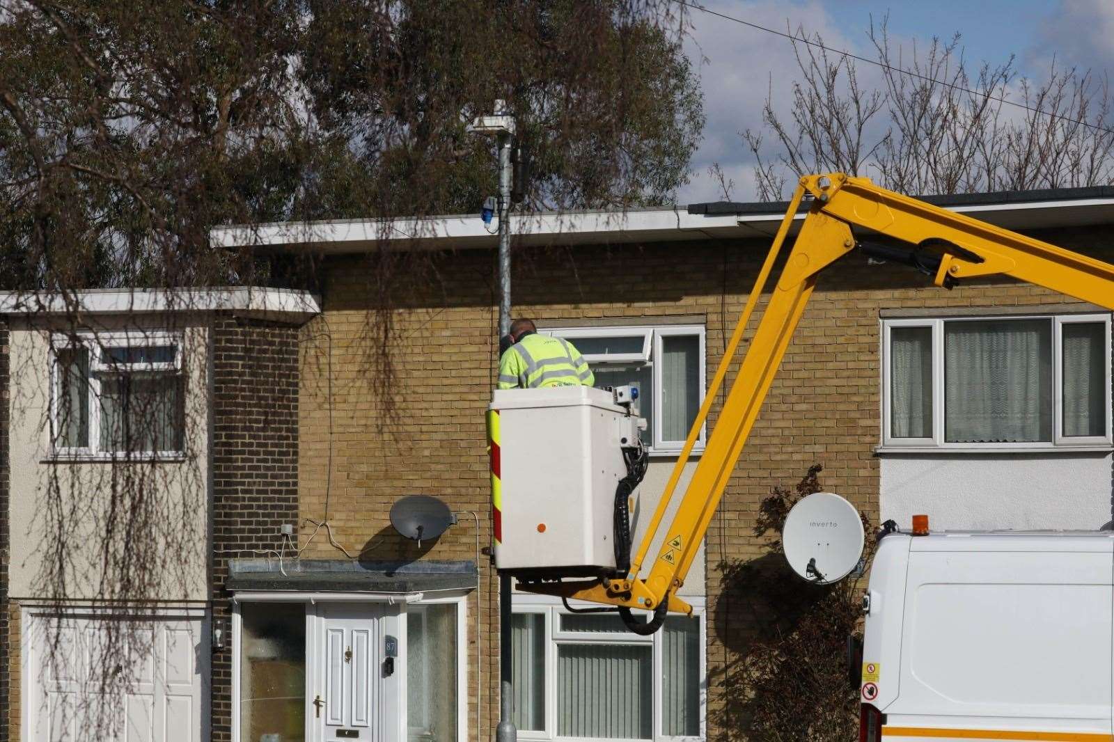 CCTV is erected outside the home of Wayne Couzens Picture: UKNIP