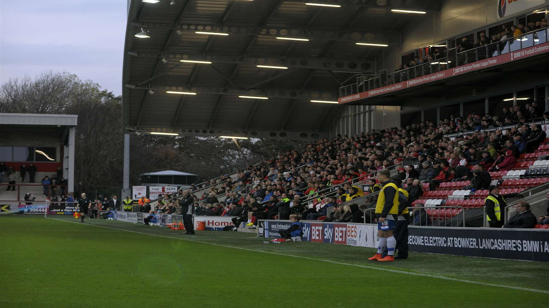 Gillingham will visit Fleetwood's Highbury stadium on a Tuesday night. Picture: Barry Goodwin