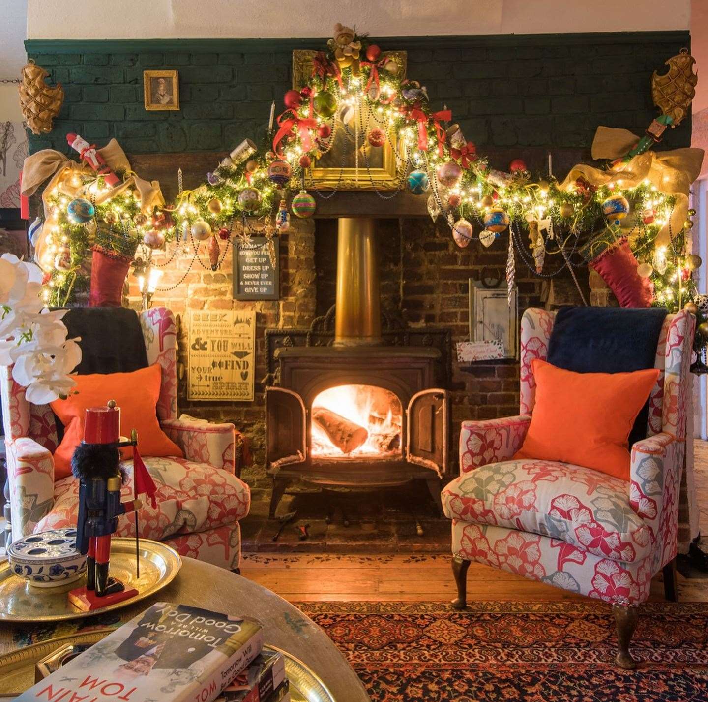 A festive welcome awaits guests at Richborough Manor