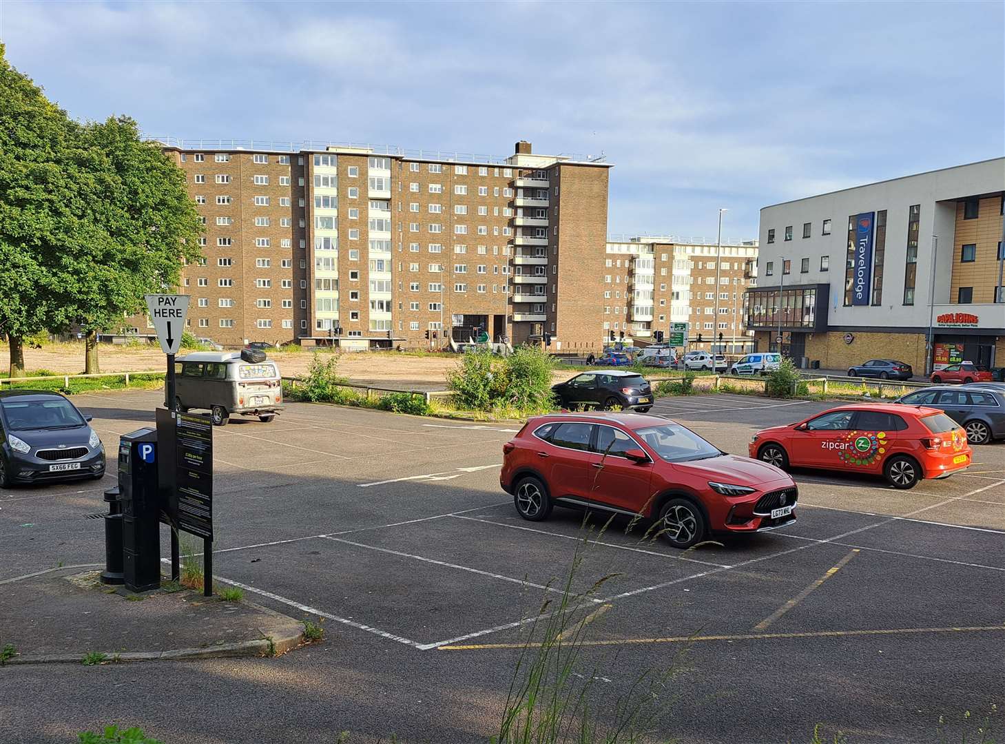 The deconsecrated old graveyard was replaced by the Woolcomber Street car park in 1973