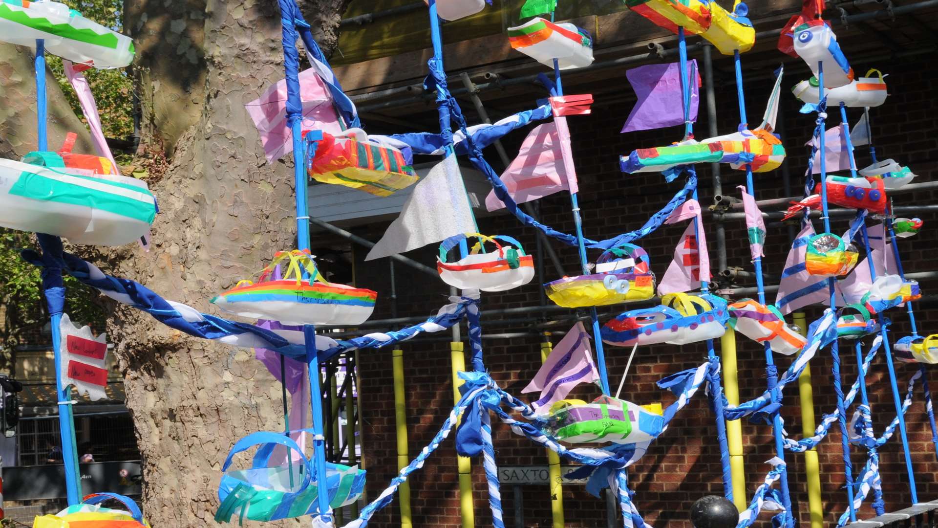 Artwork on Gillingham High Street as part of the Welcome Home Art Trail.