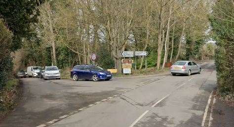 Lower Road has closed in East Farleigh after a crash. Picture: Google Street View