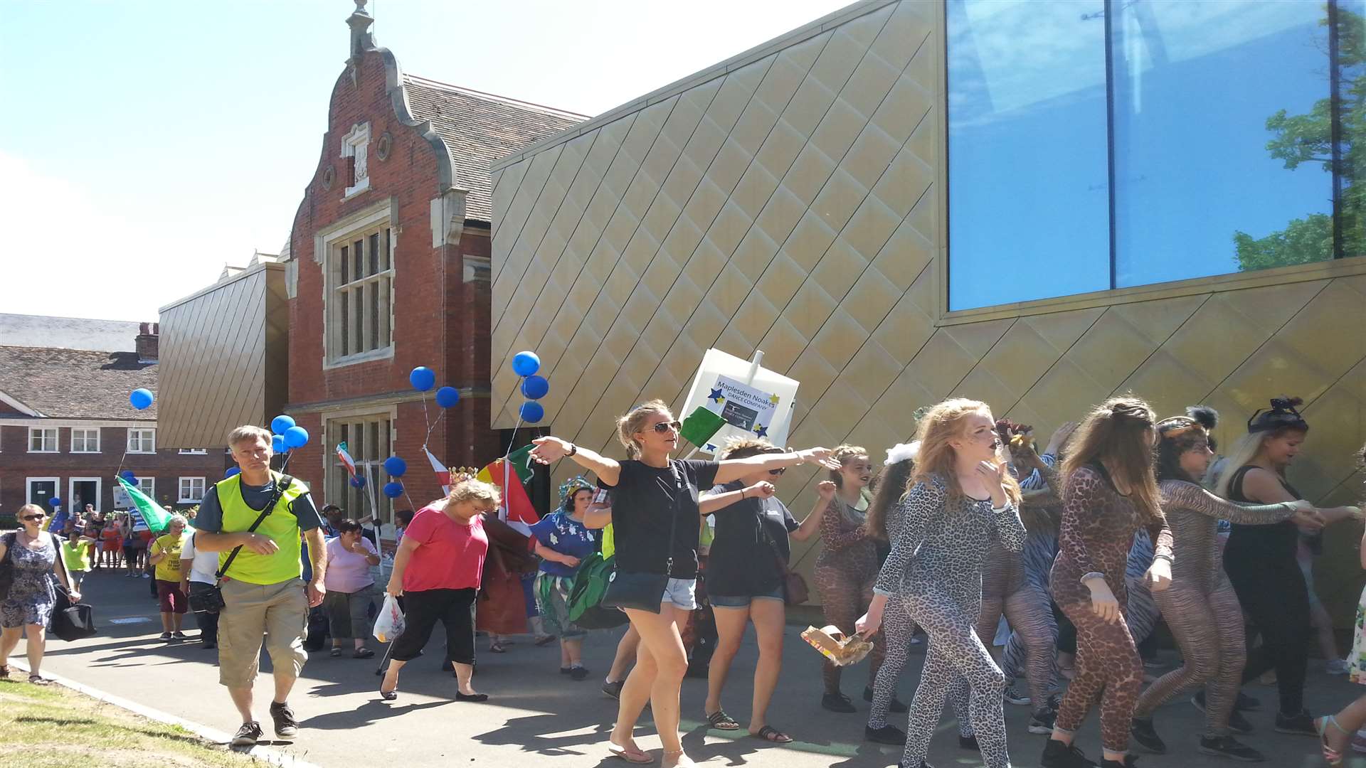 Hundreds took part in the parade