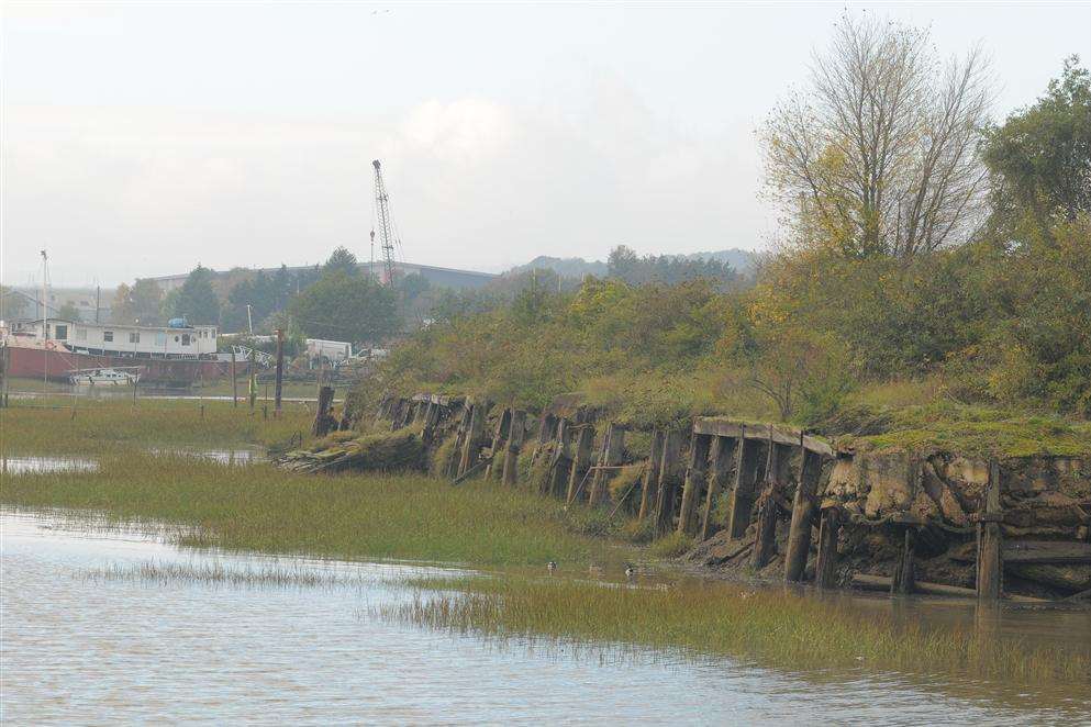 Strood side of the River Medway