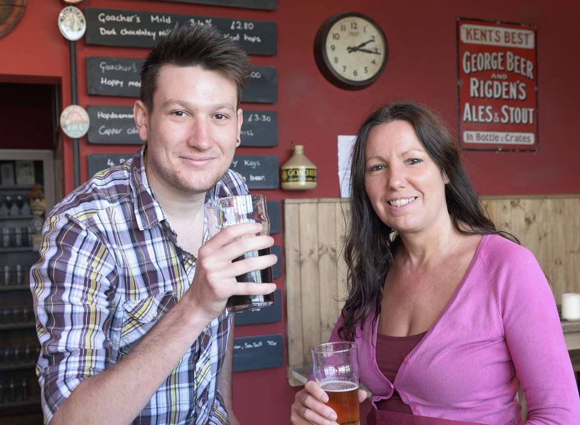 Harvey Melia, left, and his mum Marianne Melia at The Paper Mill