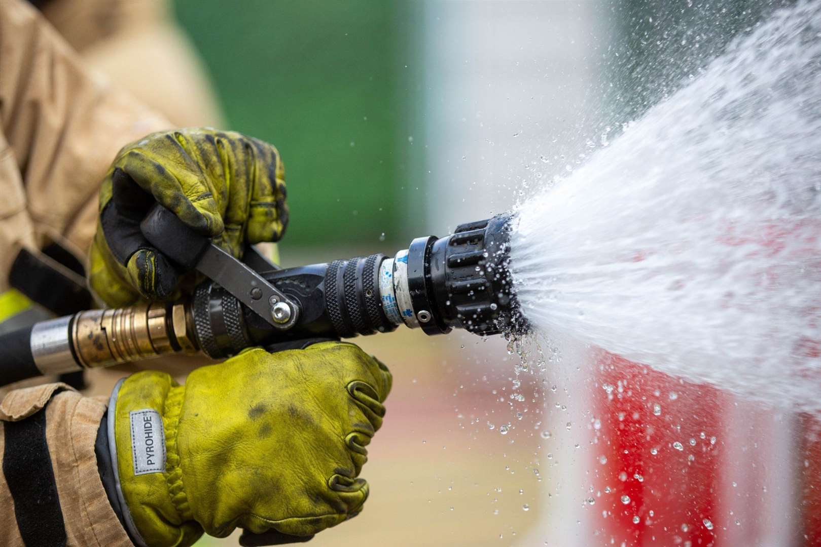 Four fire engines attended the blaze in Dymchurch this morning. Stock Picture