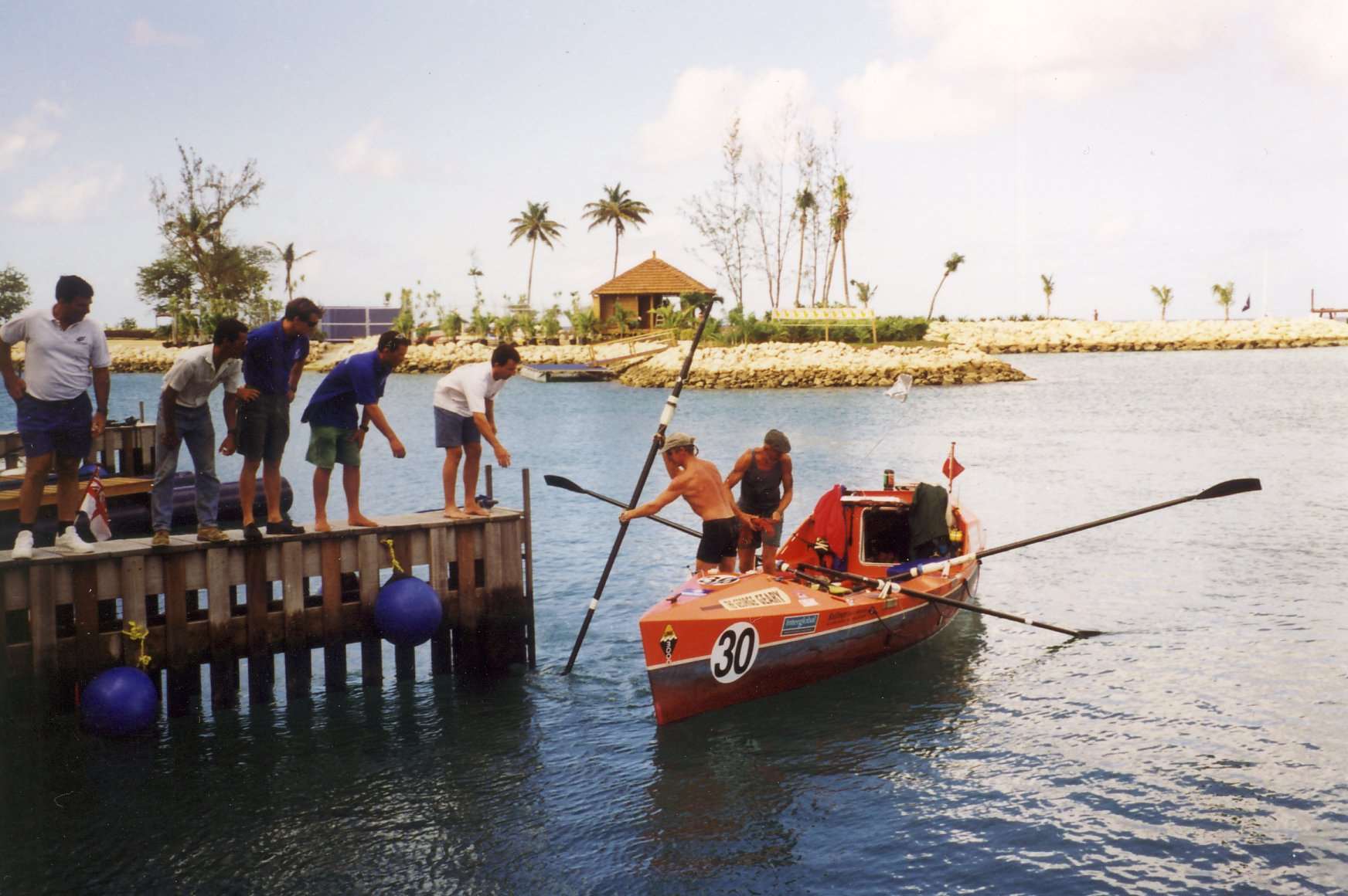 The boat was used in the first ever Atlantic rowing competition in 1997 (Help for Heroes/PA)