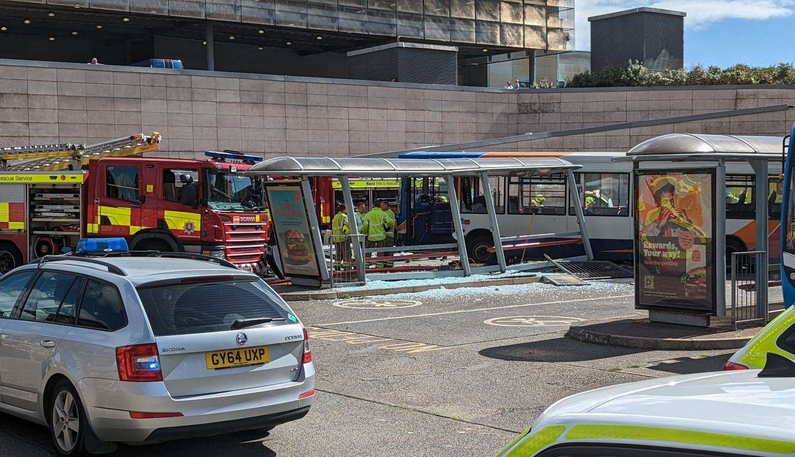 The incident happened at Folkestone bus station on August 20, 2022