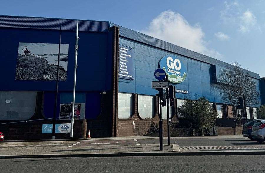 Go Outdoors has sat empty since it shut in August 2020. Picture: Arpenteur