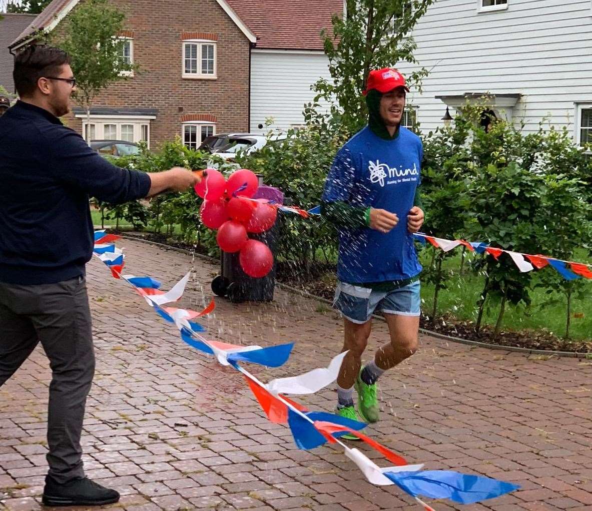 Richard Harris from Sutton Valence ran 465 miles in June to raise money for mental health charity Mind