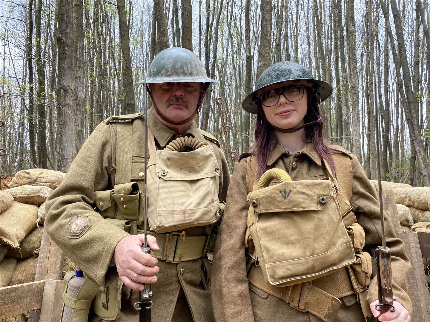 Tour guide Craig Appleton, left, showed reporter Cara Simmonds around the site