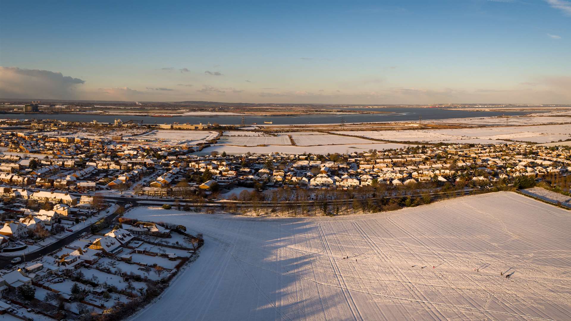 Gravesend from above. Picture: Creative Sky