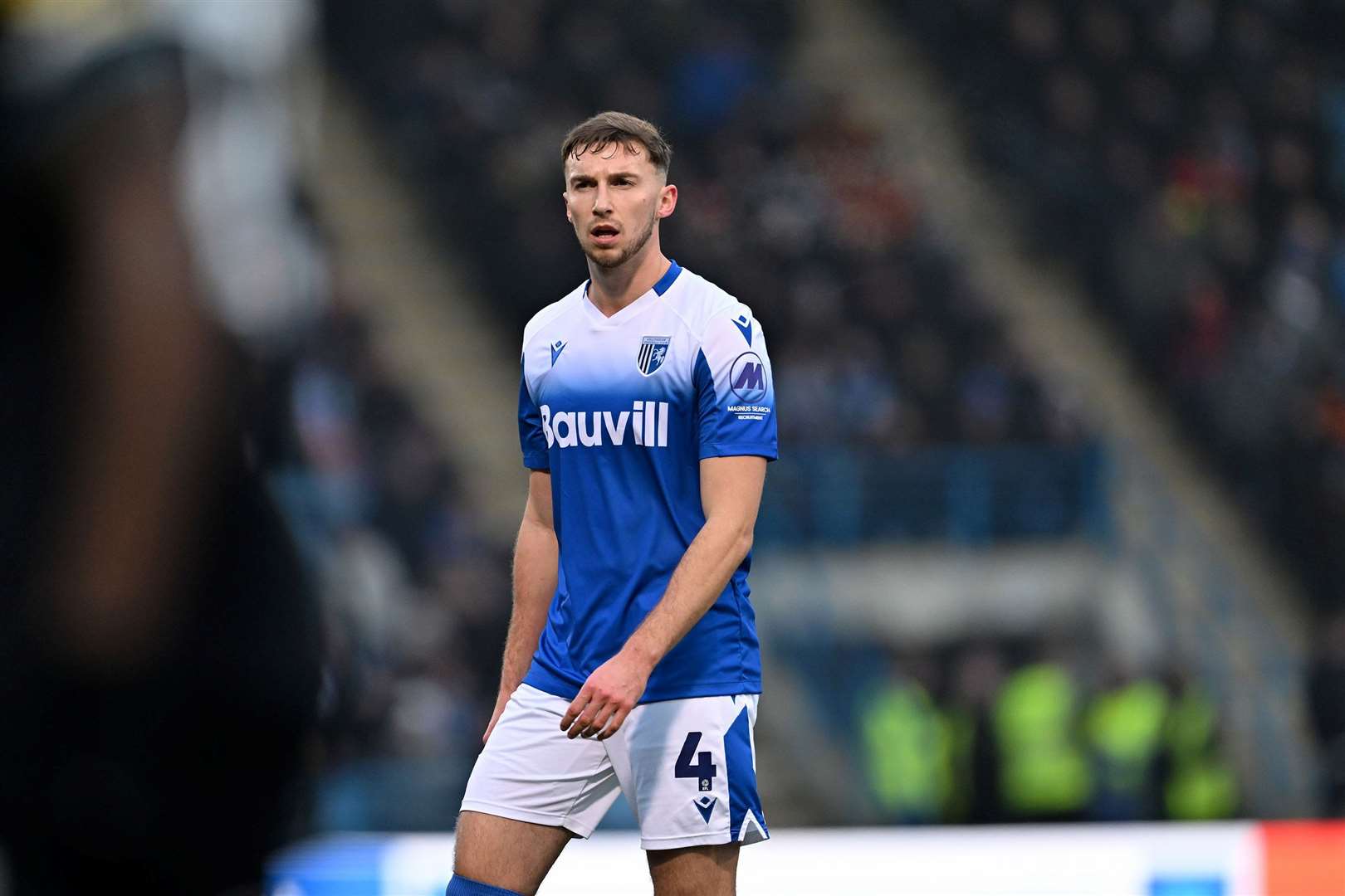 Conor Masterson scored his third goal of the season on Saturday in Gills’ win at Accrington Picture: Keith Gillard