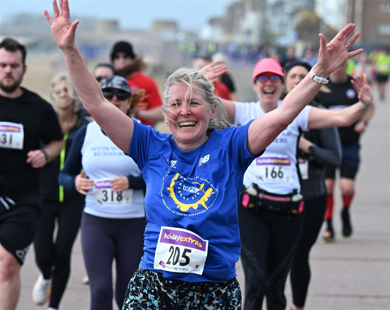 Kerry Drew (No.205) in cheerful mood. Picture: Barry Goodwin