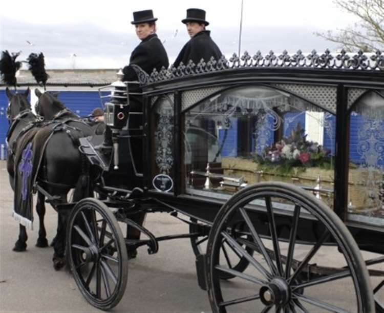 The bones of a possible suspected witch were found in Hoo. The girl was finally given a proper funeral after 700 years. Picture: Matthew Reading