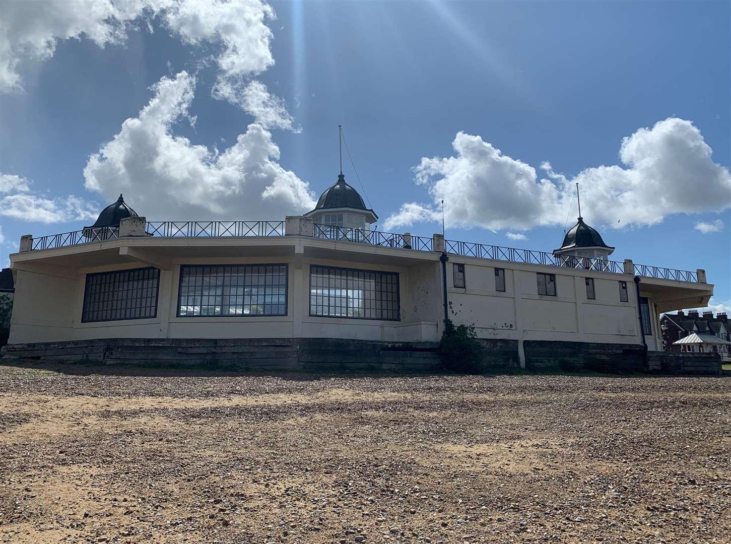 Half of the bandstand has been closed for at least four years