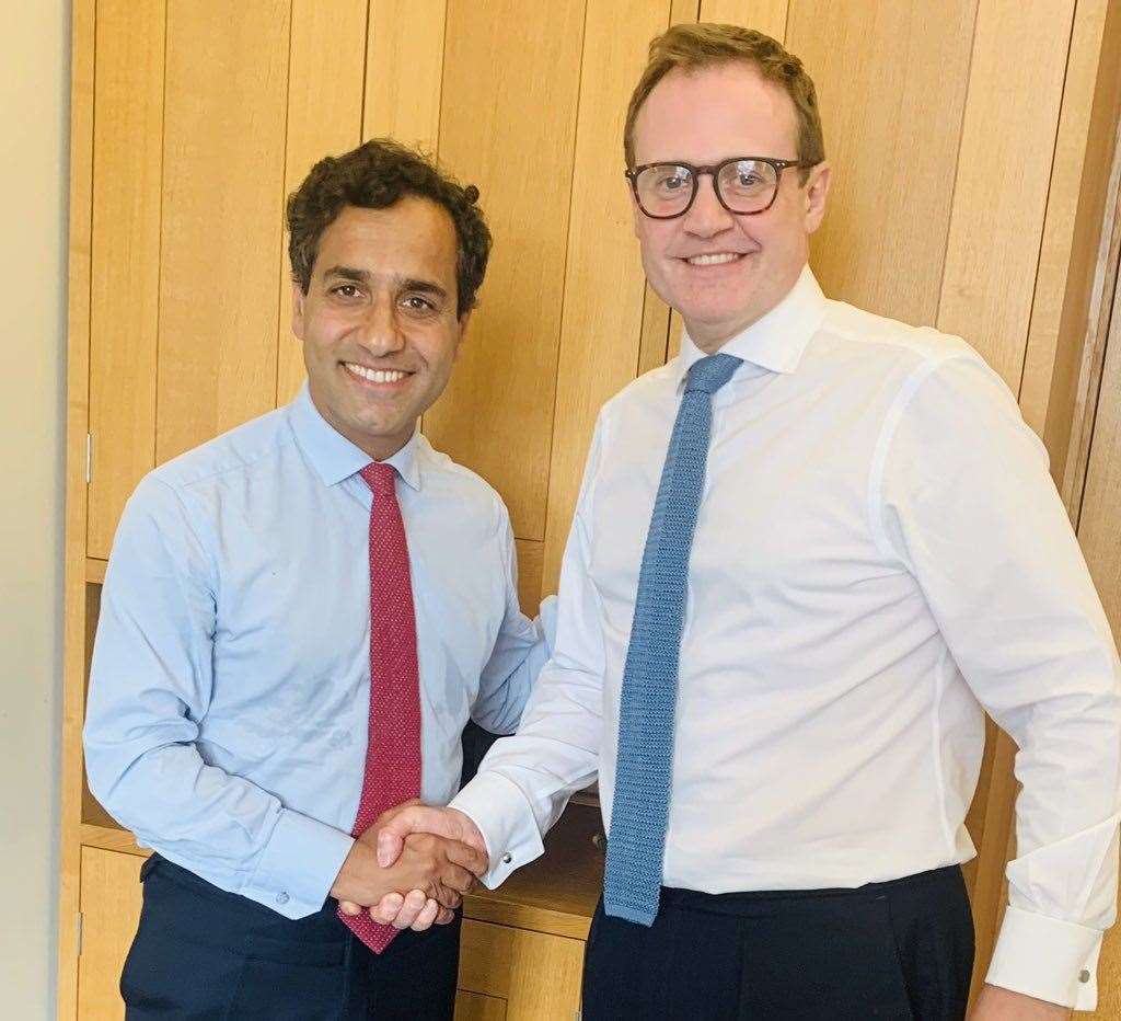 Rehman Chishti and Tom Tugendhat. Picture: @Rehman_Chishti