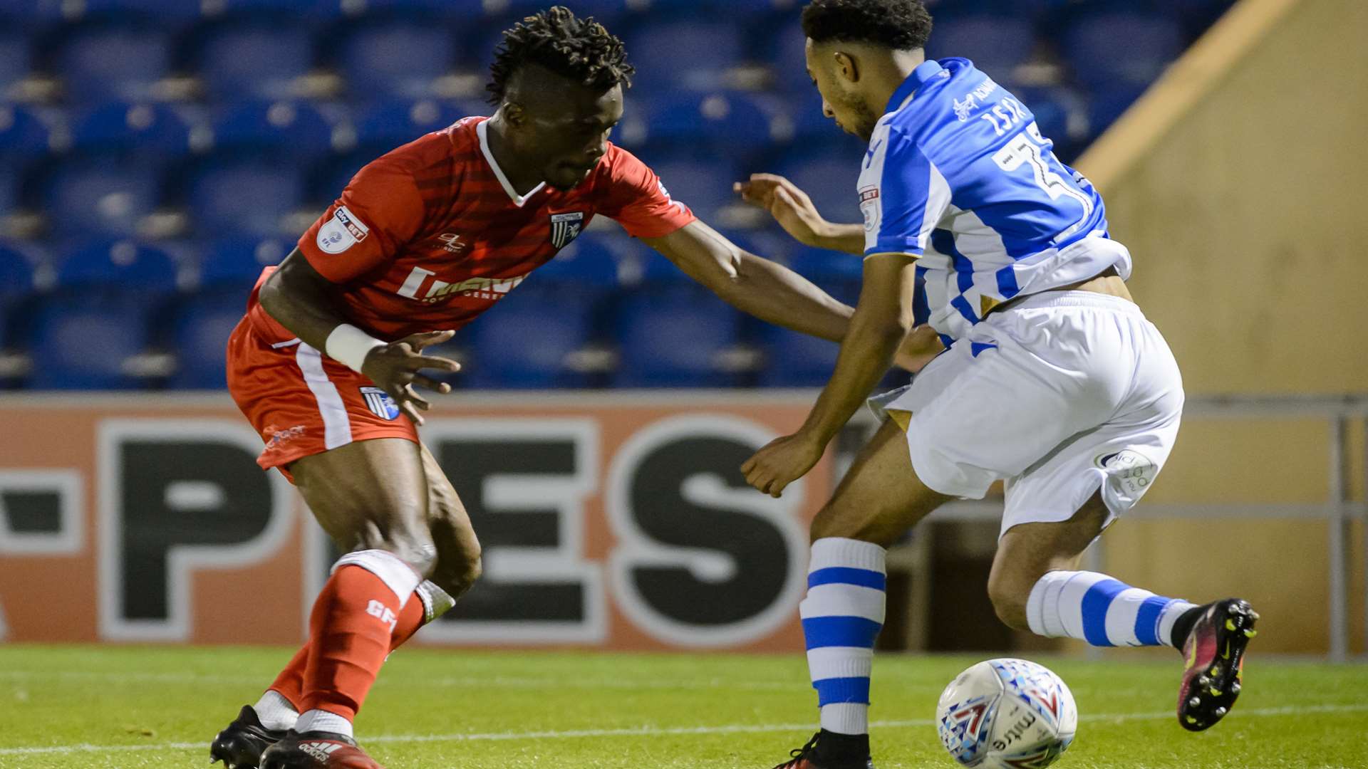 Gabriel Zakuani, left, is on World Cup qualifying duty this weekend Picture: Andy Payton