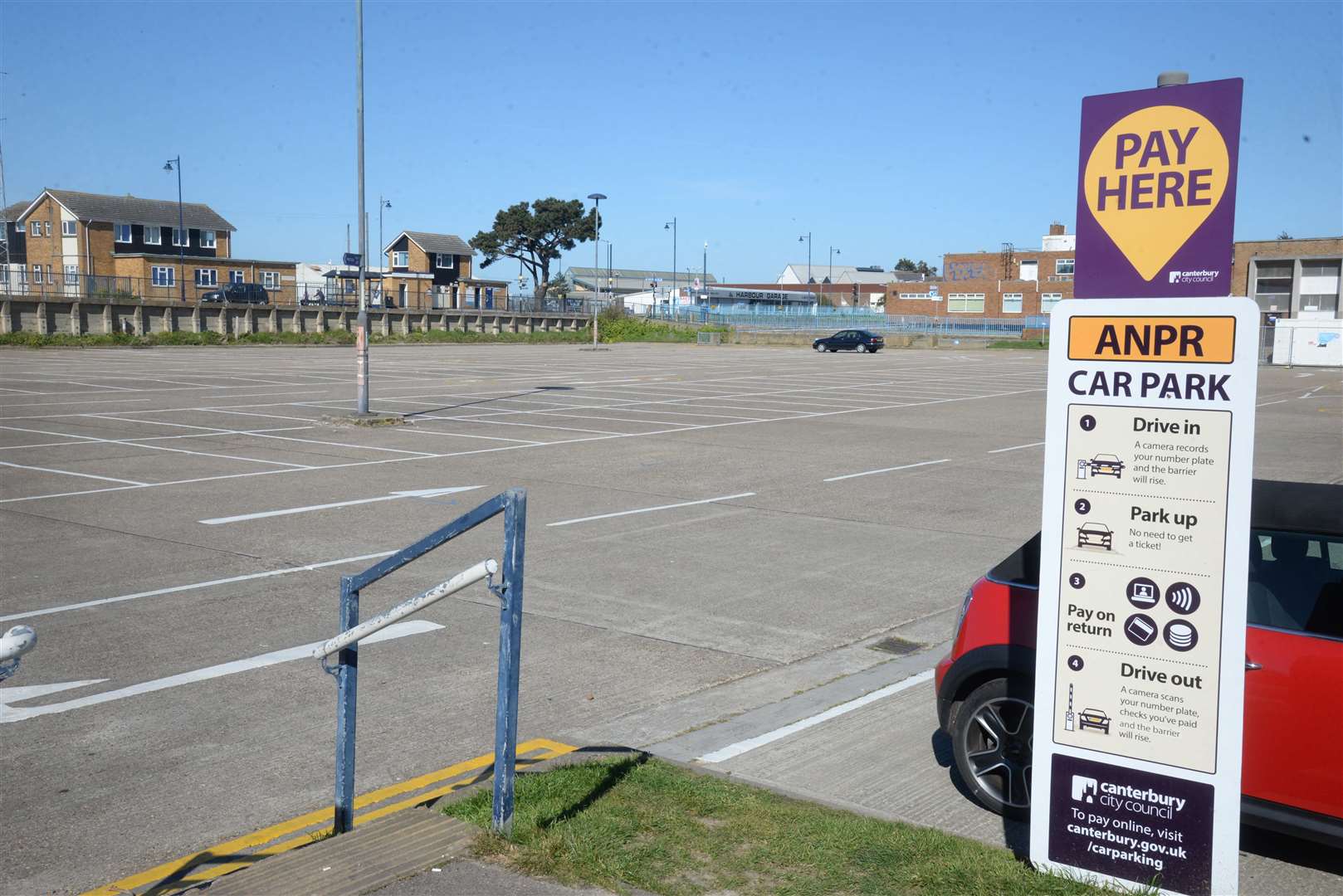 Gorrell Tank car park has been empty in recent weeks. Picture: Chris Davey