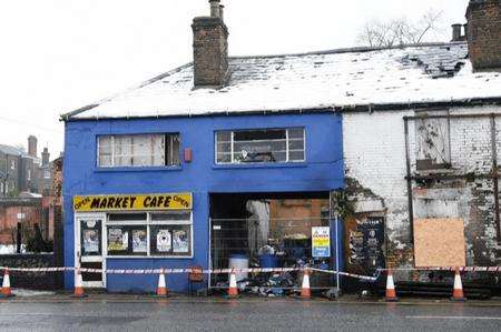 Fire at The Market Cafe, Rochester