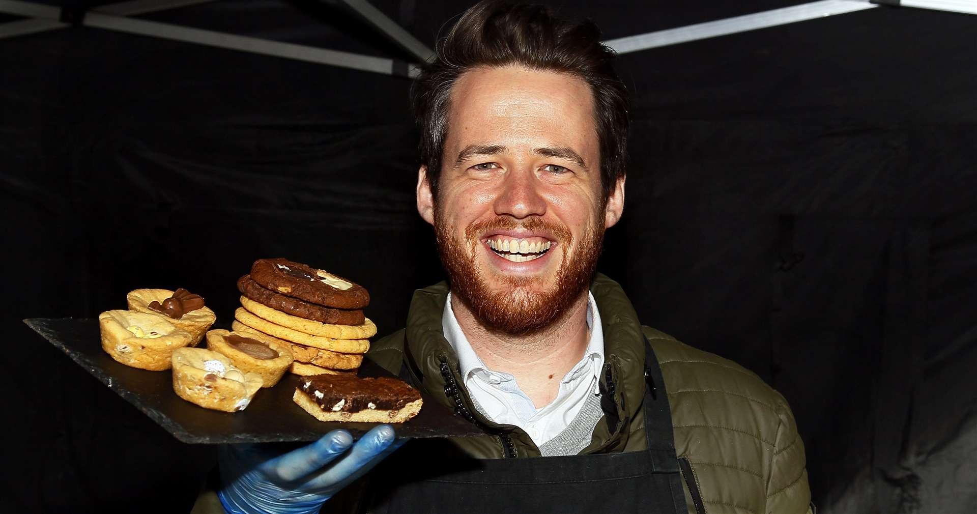 Thomas Cookie Co had a stall selling artisan chocolate biscuits