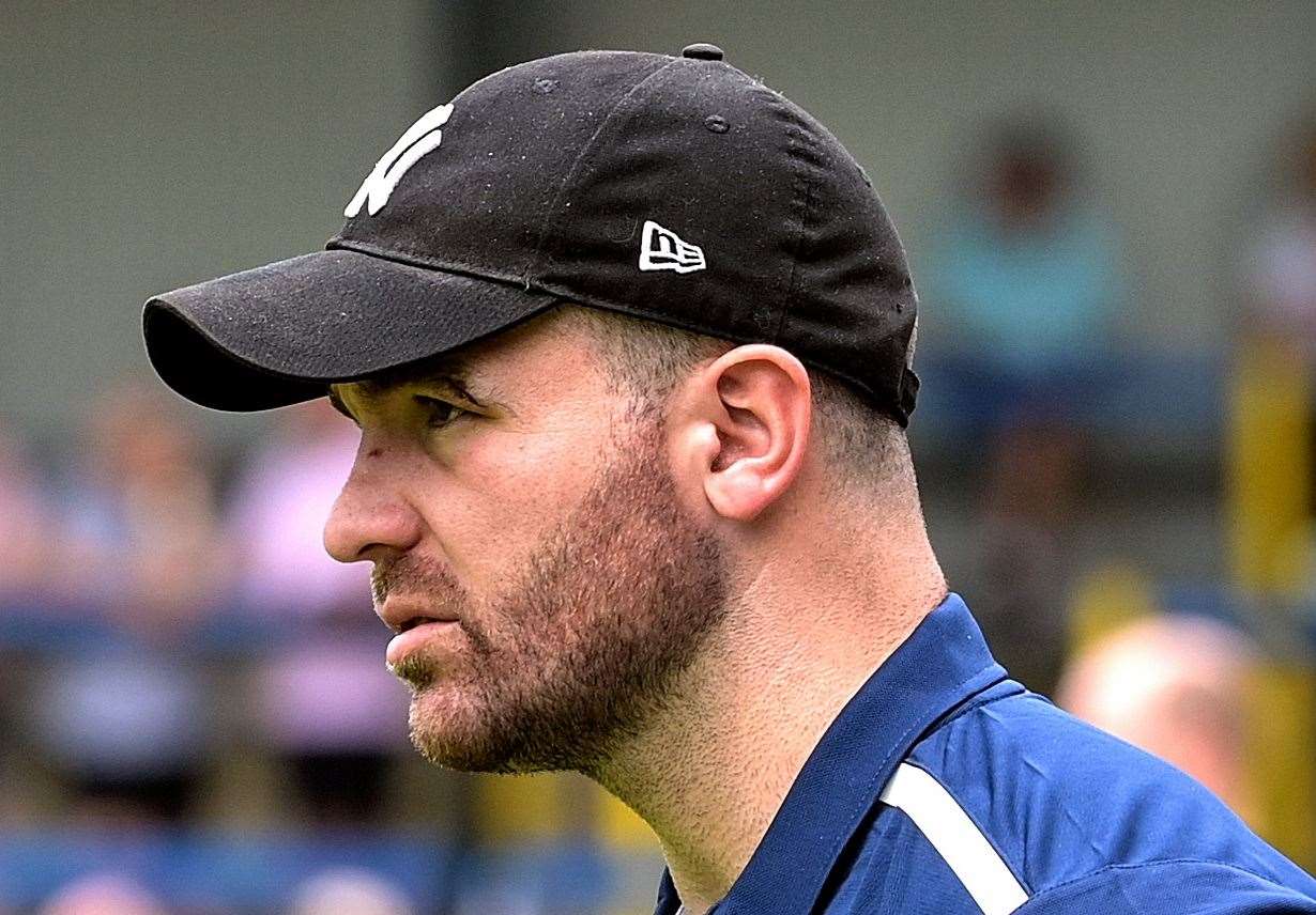 Dover manager Mitch Brundle. Picture: Stuart Brock