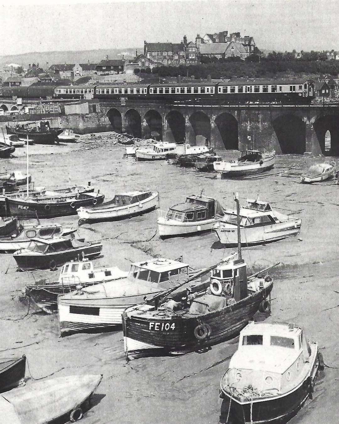 The inner harbour at Folkestone