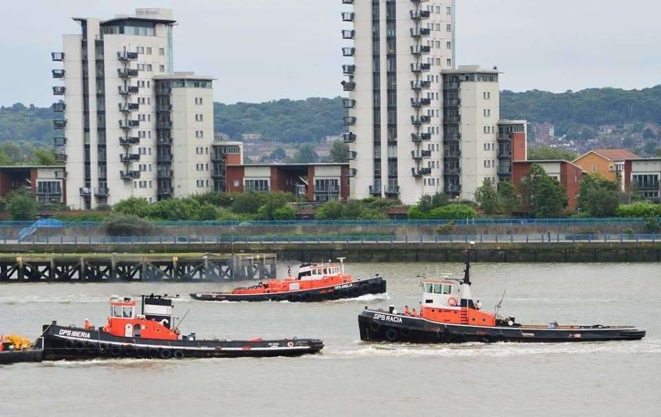 GPS Marine boats operate on the Thames. Picture: Andrew Christy