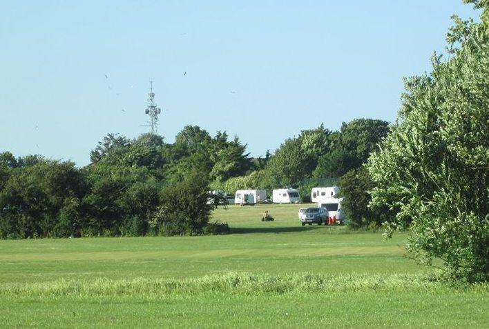 Travellers at Jackey Baker's. Pic: Ricky Cowell (2626468)