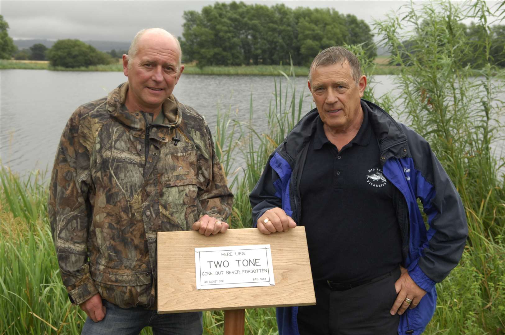 Lee Jackson, seen here on the left alongside Chris Logsdon senior, wrote a book about his six-year effort to catch Two Tone