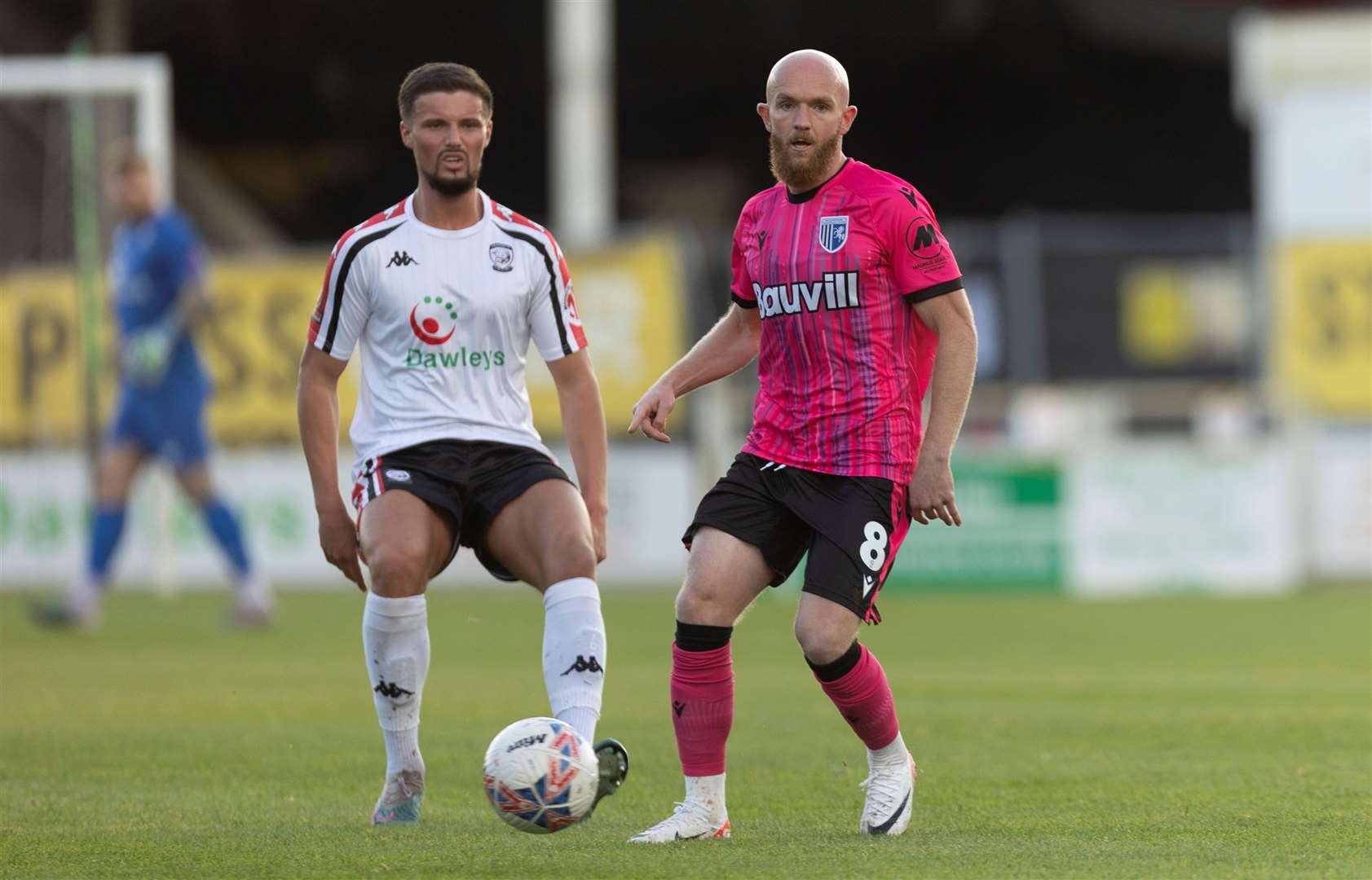 Jonny Williams was lively for Gillingham against Hereford and went close with a volley himself Picture: @Julian_KPI